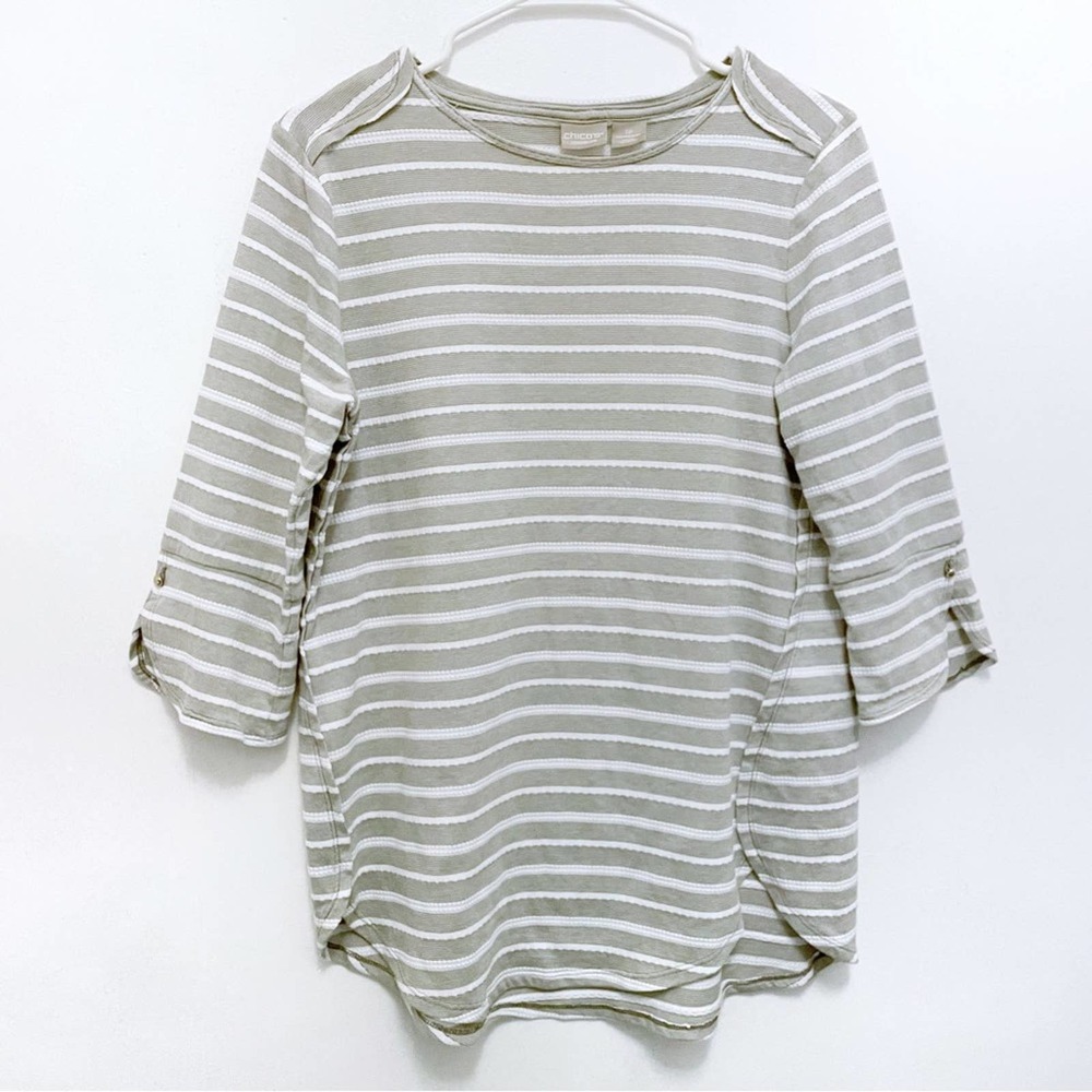 Chicos Zenergy Womens Long Sleeve Pullover US Size 8/10 Petite